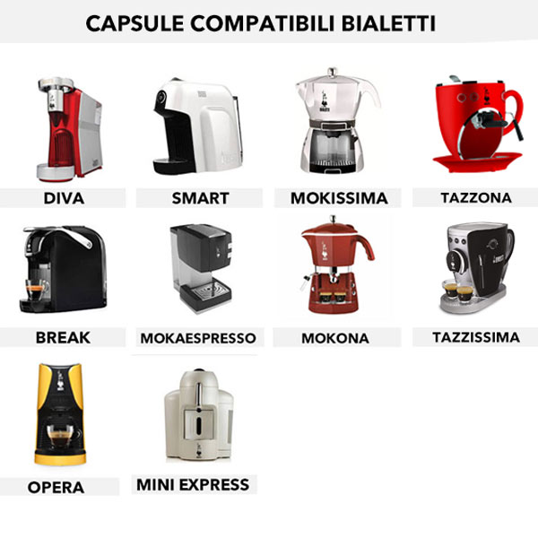 100 Capsule compatibili Bialetti caffè Toraldo miscela CLASSICA