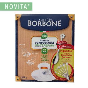 cialde borbone blu con cucchiaino in omaggio